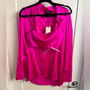 Retrofete oversized shirt and bralette